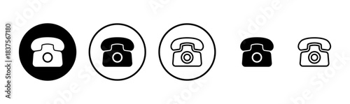 Telephone icon logo design. phone sign and symbol