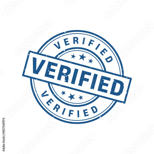 Verified Stamp. Verified Vector Sign
