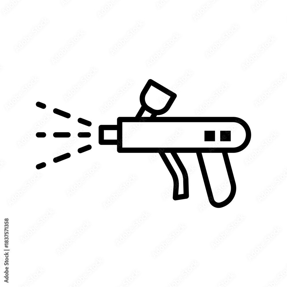 Obraz premium spray paint outline icon graphic illustration icon vector