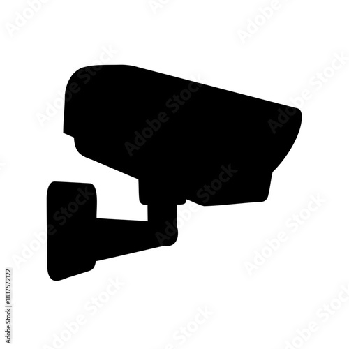 Security camera silhouette representing surveillance and monitoring systems for safety