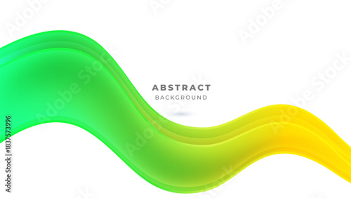 Green Yellow Wavy Background