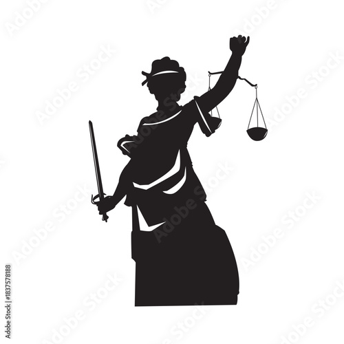 Lady Justice with Sword Scales