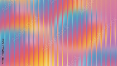 Abstract blurry pastel gradient stripes with soft bokeh circles
