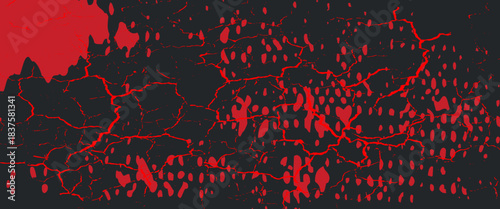 Background, contrast red and black color abstract template for business design. Technology style. You can use it for advertising, sports posters, templates, business presentations. Vector illustration