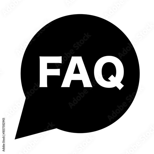 Frequently Asked Questions speech bubble