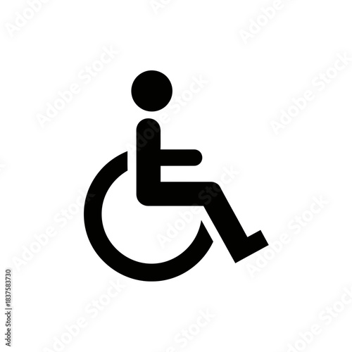 Essential universal access symbol clearly marking accessible routes and facilities for inclusivity and compliance needs