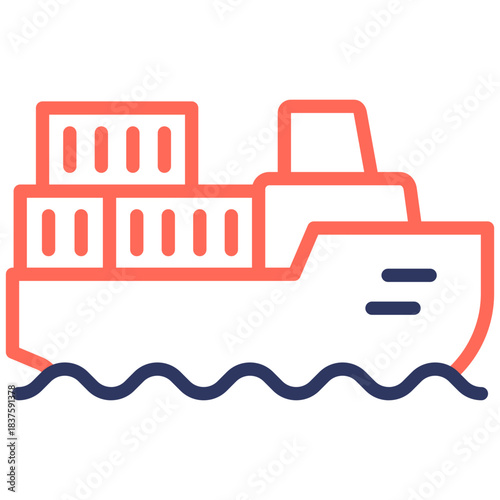Sea Freight  Icon
