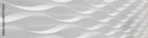 white background with wavy geometric pattern