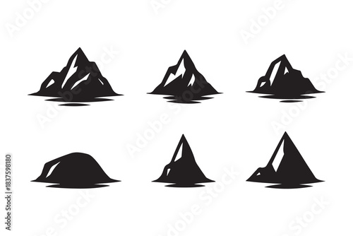 ice glacier silhouette bundle collections