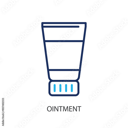 Oinment thin line icons. Original vector illustration.