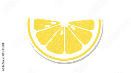 Bright Yellow Lemon Slice on Black Background Vibrant Citrus Fruit Healthy Food Ingredient Refreshing Flavor Simple Design Clean Texture Slice Detail