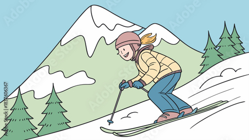 skier on the slope