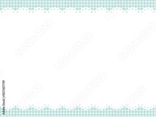 ナチュラルなレースのフレームのイラスト