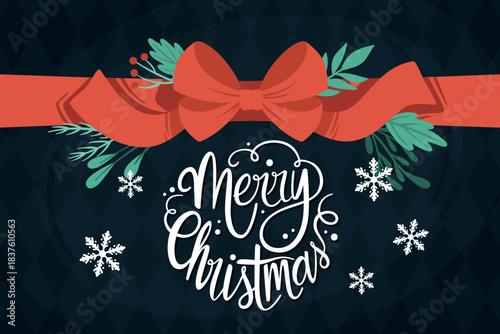 vector illustration of a bow on a blackboard