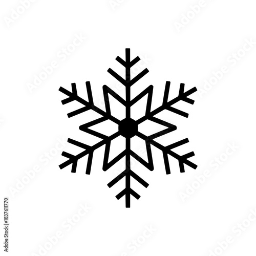 Ice Crystal  icon or logo isolated sign symbol vector illustration - high quality black style vector icons