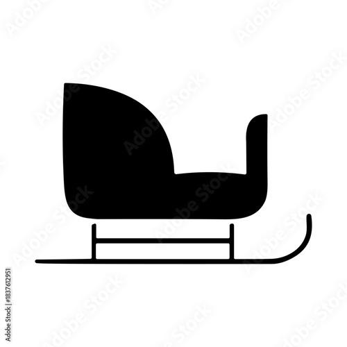 Sleigh Bell  icon or logo isolated sign symbol vector illustration - high quality black style vector icons