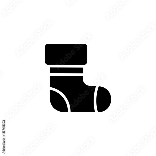 Sock  icon or logo isolated sign symbol vector illustration - high quality black style vector icons