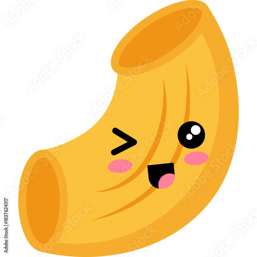 Cartoon Macaroni Character Illustration