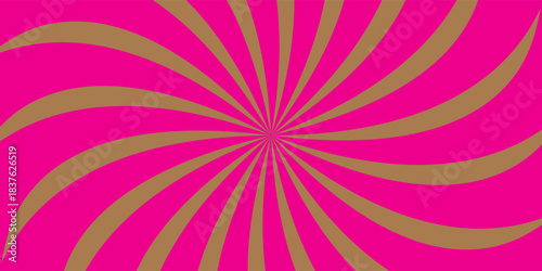 Abstrak candy pink Colorful spinning lines for template, banner, poster, flyer. Sweet rotating cartoon swirl or whirlpool. Vector background ilustration