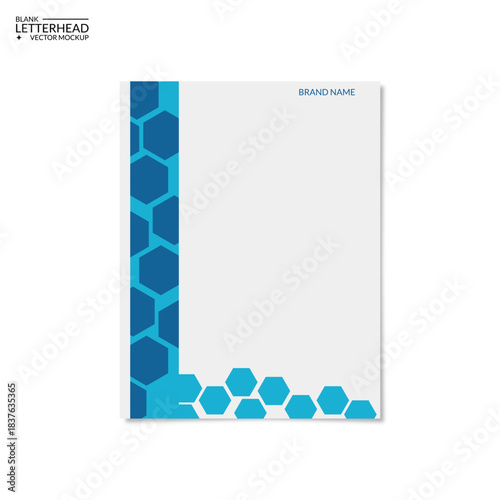 corporate letterhead design template for branding