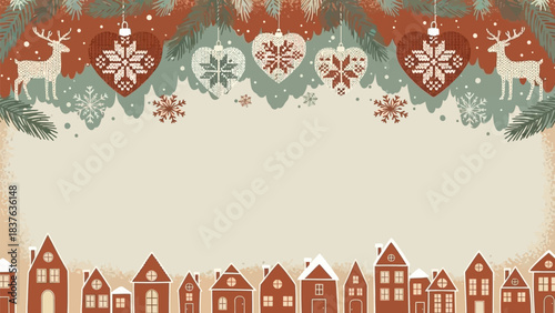 vector Christmas Flat design whisk illustration, a charming and simple graphic for recipes and culinary content, representing cooking and baking.