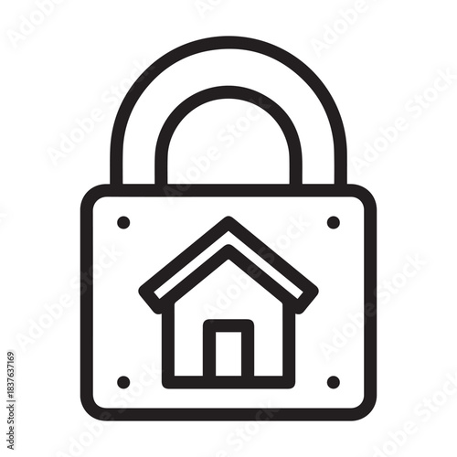 Lockdown icon in vector illustration