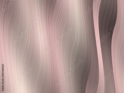 An abstract background shows flowing curves in pink and gray.