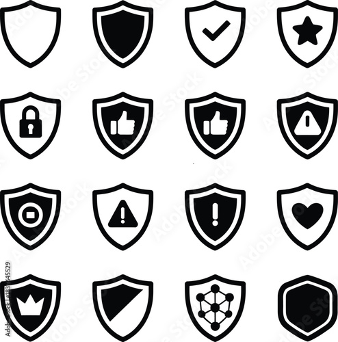 Security Shields and Protection Symbols