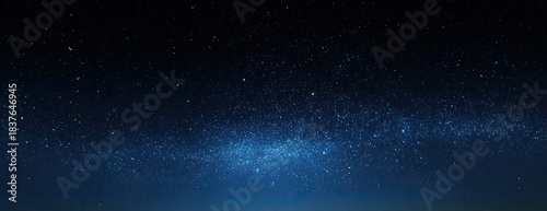 Dazzling cosmic scene with myriad of stars against a dark blue gradient backdrop