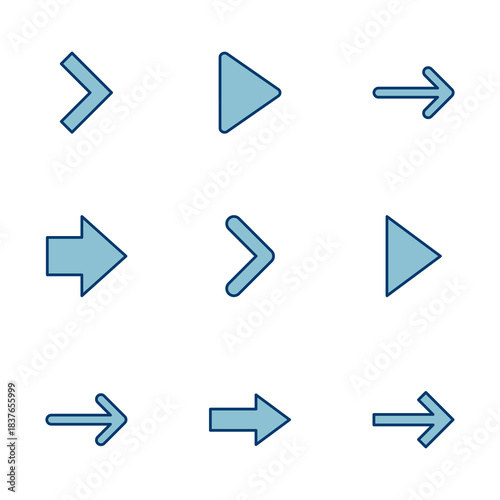 Arrow icon vector isolated on white background. Arrow symbol. Arrow vector icon