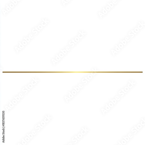 Thin, straight, golden line centered on a white background