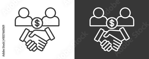 Engagement Icon Set Vector Collection Isolated In Black And White