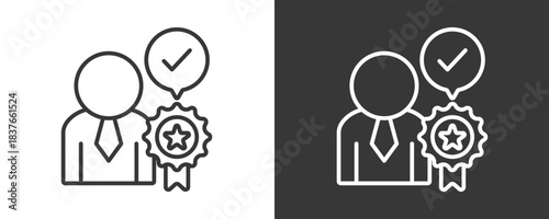 Credibility Icon Set Vector Collection Isolated In Black And White