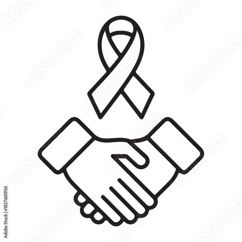 Symbol of support and solidarity for a cause
