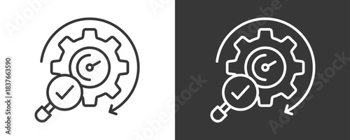 Optimization Icon Set Vector Collection Isolated In Black And White