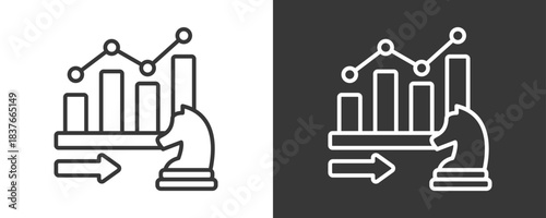 Analytics Icon Set Vector Collection Isolated In Black And White
