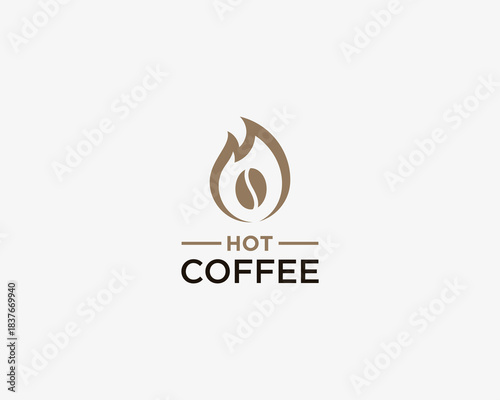 Hot coffee logo