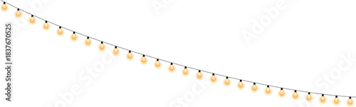 Holiday string mirchi christmas lights isolated on transparent background illustration festive string classic colorful holiday decoration