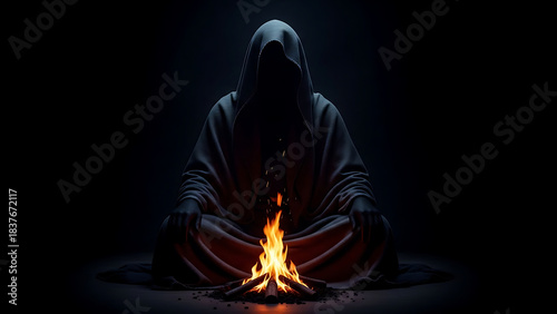 The Faceless One by the Eternal Flame