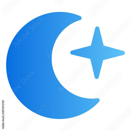 new year Line Gradient Icon