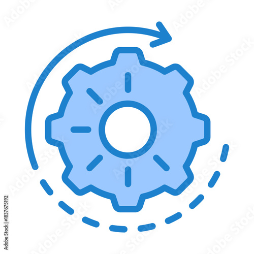 Processing Icon - Blue Style