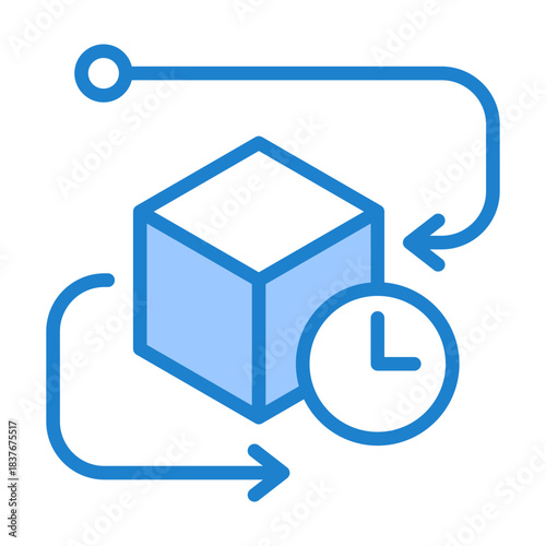 Product Lifecycle Icon - Blue Style