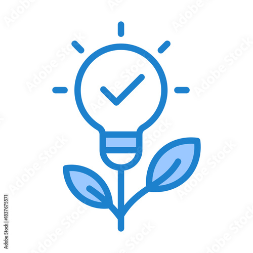 Clean Technology Icon - Blue Style