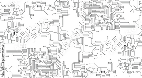 Abstract background with circuit board, technology background illustration