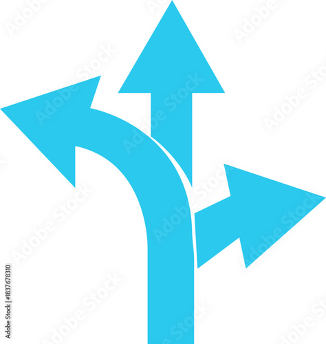 Way Direction Arrow Sign Icon. Road navigation arrows. Driving direction mark, location point crossroad. Way direction arrow sign. Vector illustration. Traffic way icon isolated Road arrow.