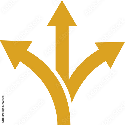 Way Direction Arrow Sign Icon. Road navigation arrows. Driving direction mark, location point crossroad. Way direction arrow sign. Vector illustration. Traffic way icon isolated Road arrow.