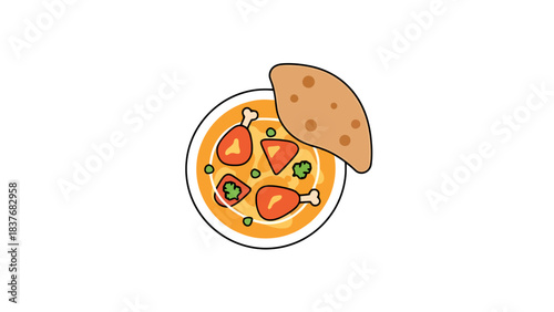 Delicious Homemade Vegetable Soup with Whole Grain Crackers