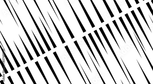 Material of concentrated lines of black cartoon-like effect lines. 
