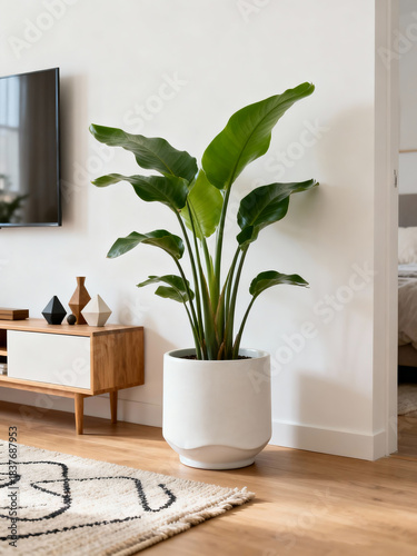 Soft Sunlit Plant Interior Scene