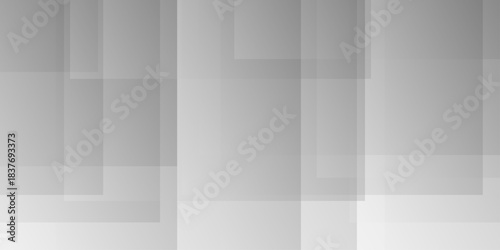 Abstract minimal geometric white and gray light background design. white transparent material in triangle diamond and squares shapes in random geometric pattern.	